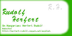 rudolf herfert business card